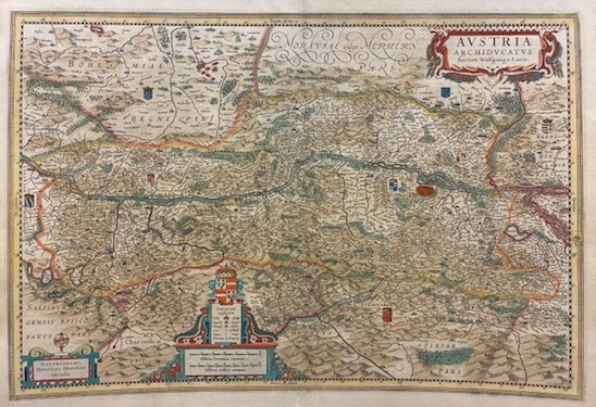 Mercator Gerard - Hondius Jodocus Austria Archiducatus. Auctore Wolfgango Lazio 1638 Amsterdam 